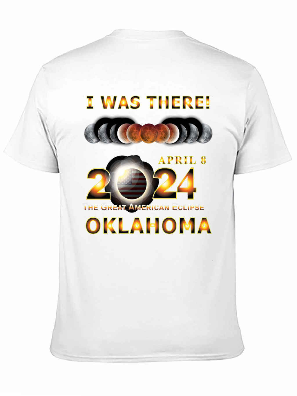 Oklahoma Eclipse April 8 2024 T-Shirt