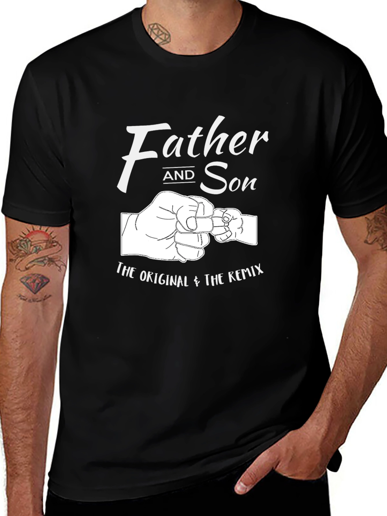 Father and Son Matching T-Shirt - The Original & The Remix
