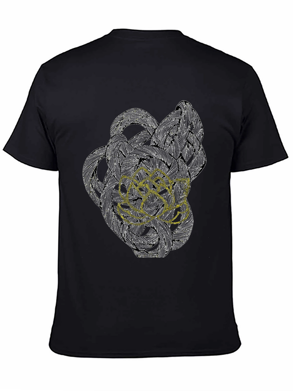 Abstract Art Graphic Tee - Modern Black T-Shirt