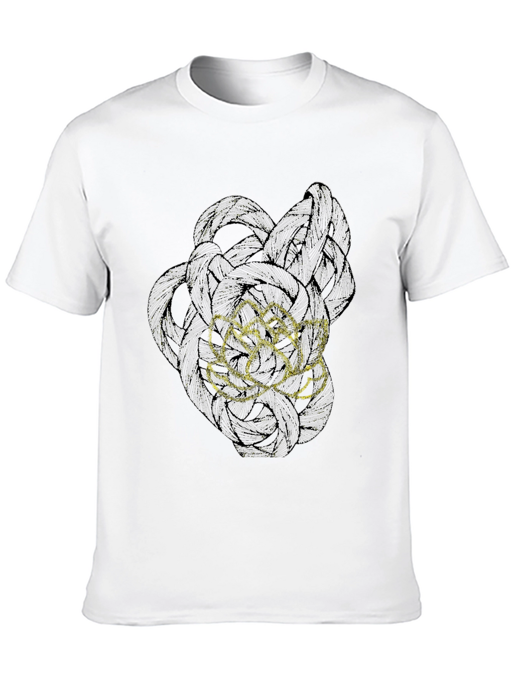 Abstract Art Graphic Tee - Modern Black T-Shirt