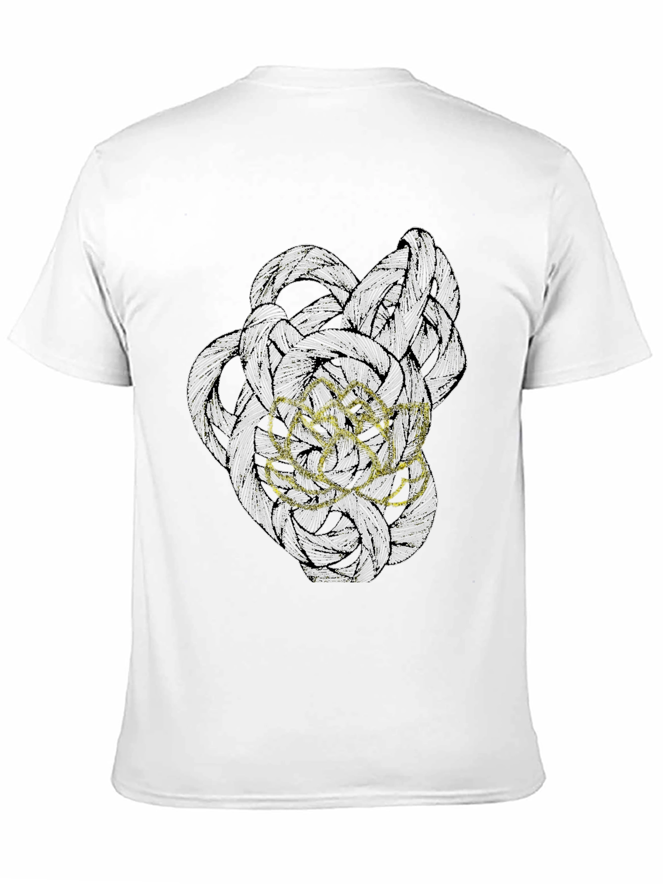 Abstract Art Graphic Tee - Modern Black T-Shirt