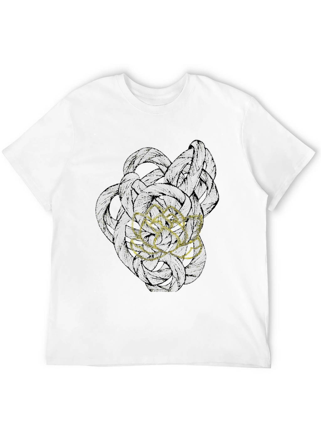 Abstract Art Graphic Tee - Modern Black T-Shirt