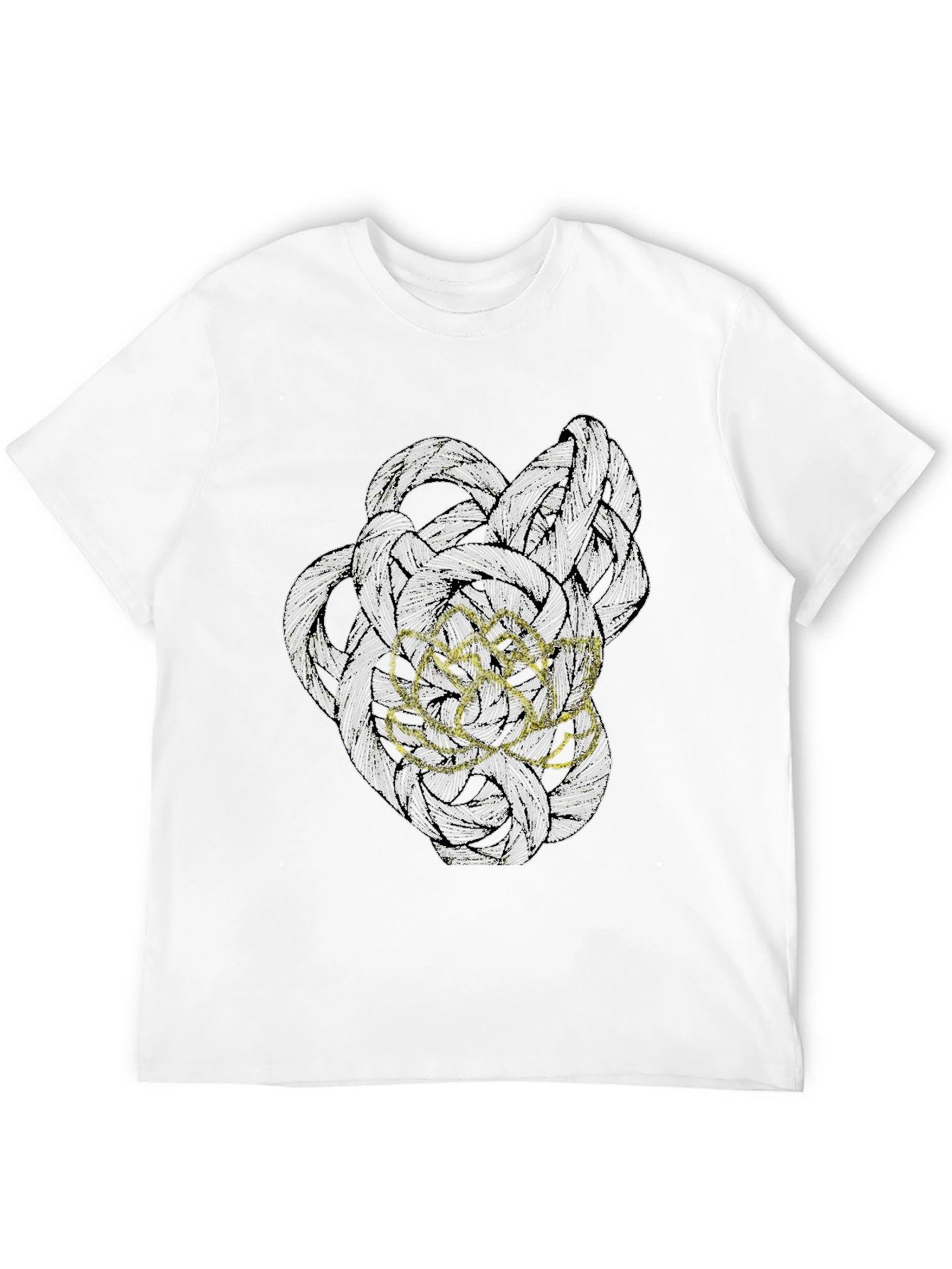 Abstract Art Graphic Tee - Modern Black T-Shirt