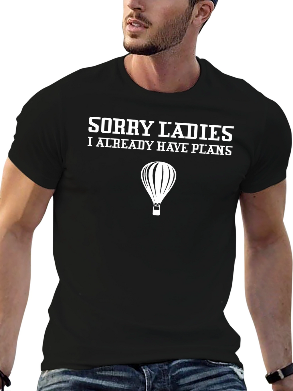 Funny Sorry Ladies Hot Air Balloon T-Shirt