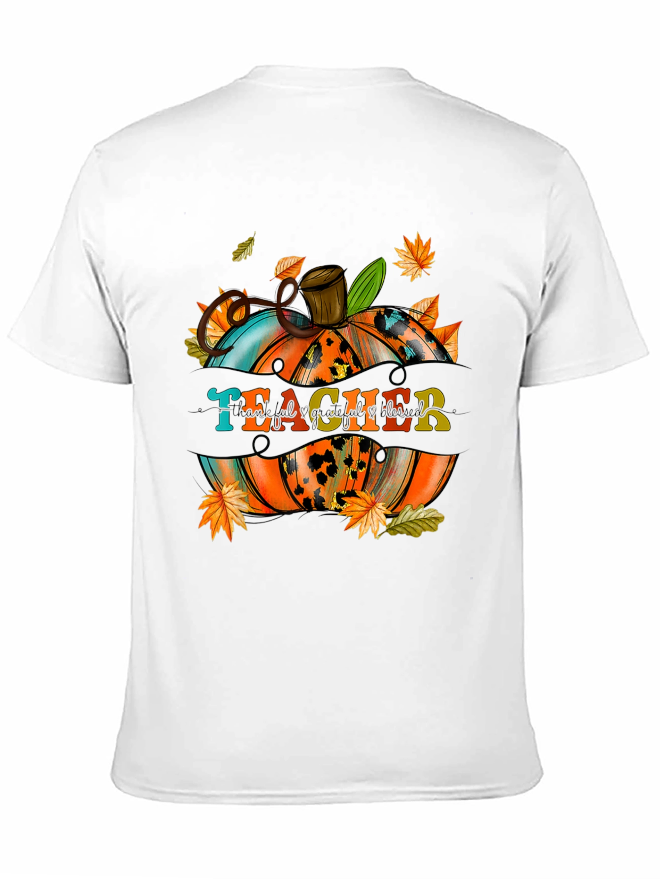Teacher Pumpkin Fall Graphic T-Shirt