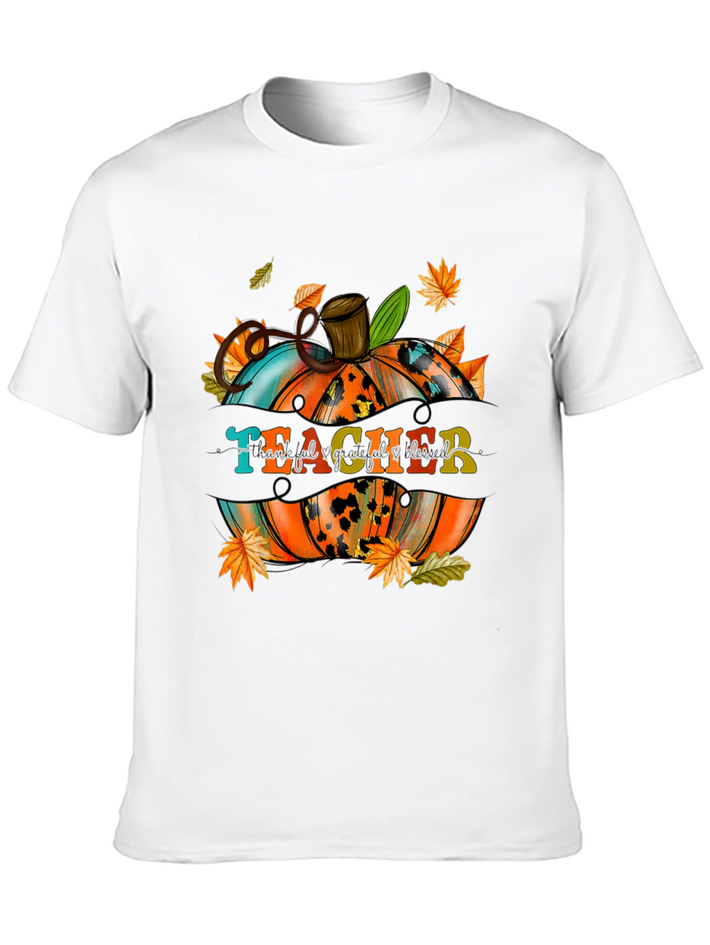 Teacher Pumpkin Fall Graphic T-Shirt