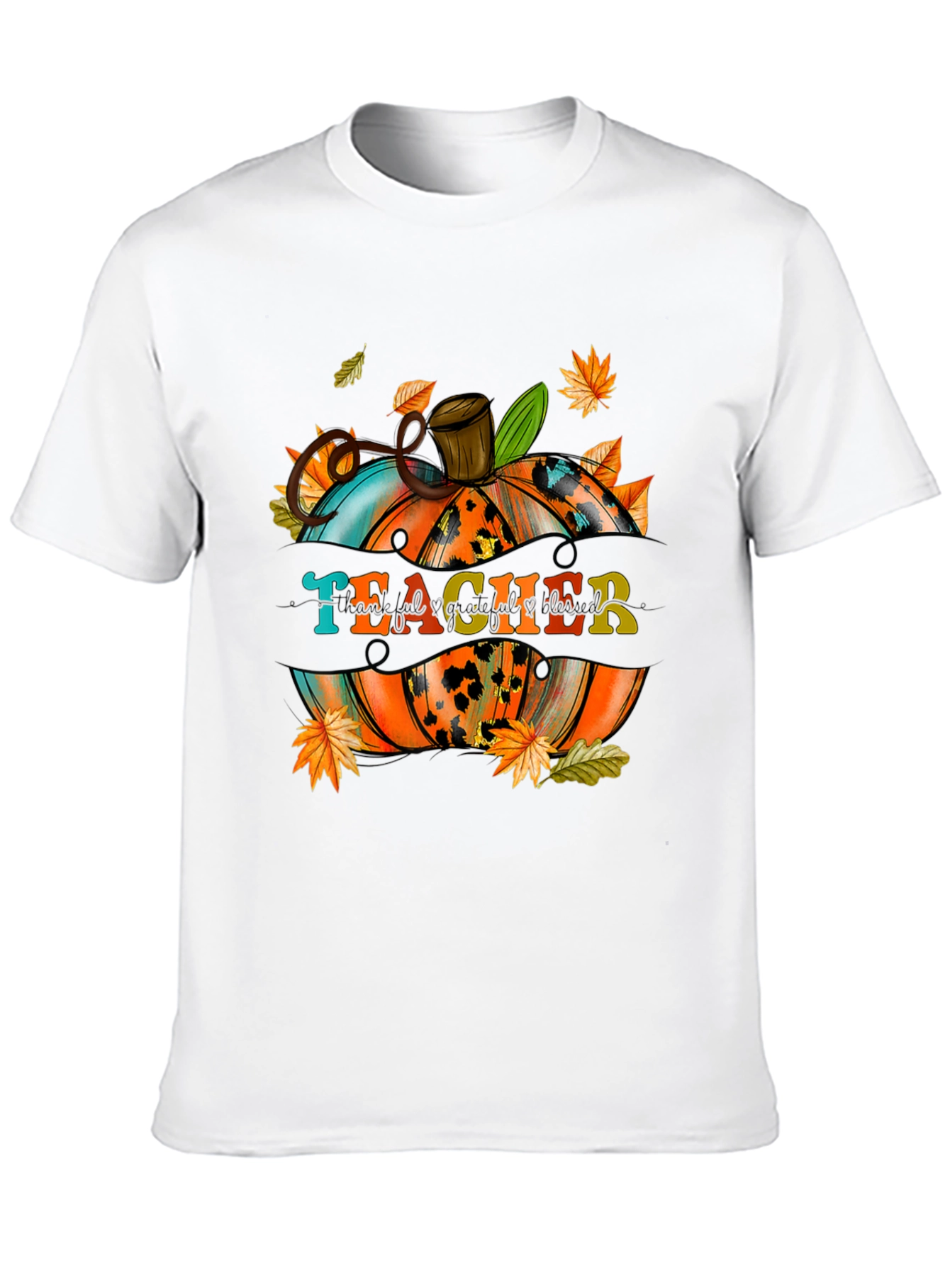 Teacher Pumpkin Fall Graphic T-Shirt