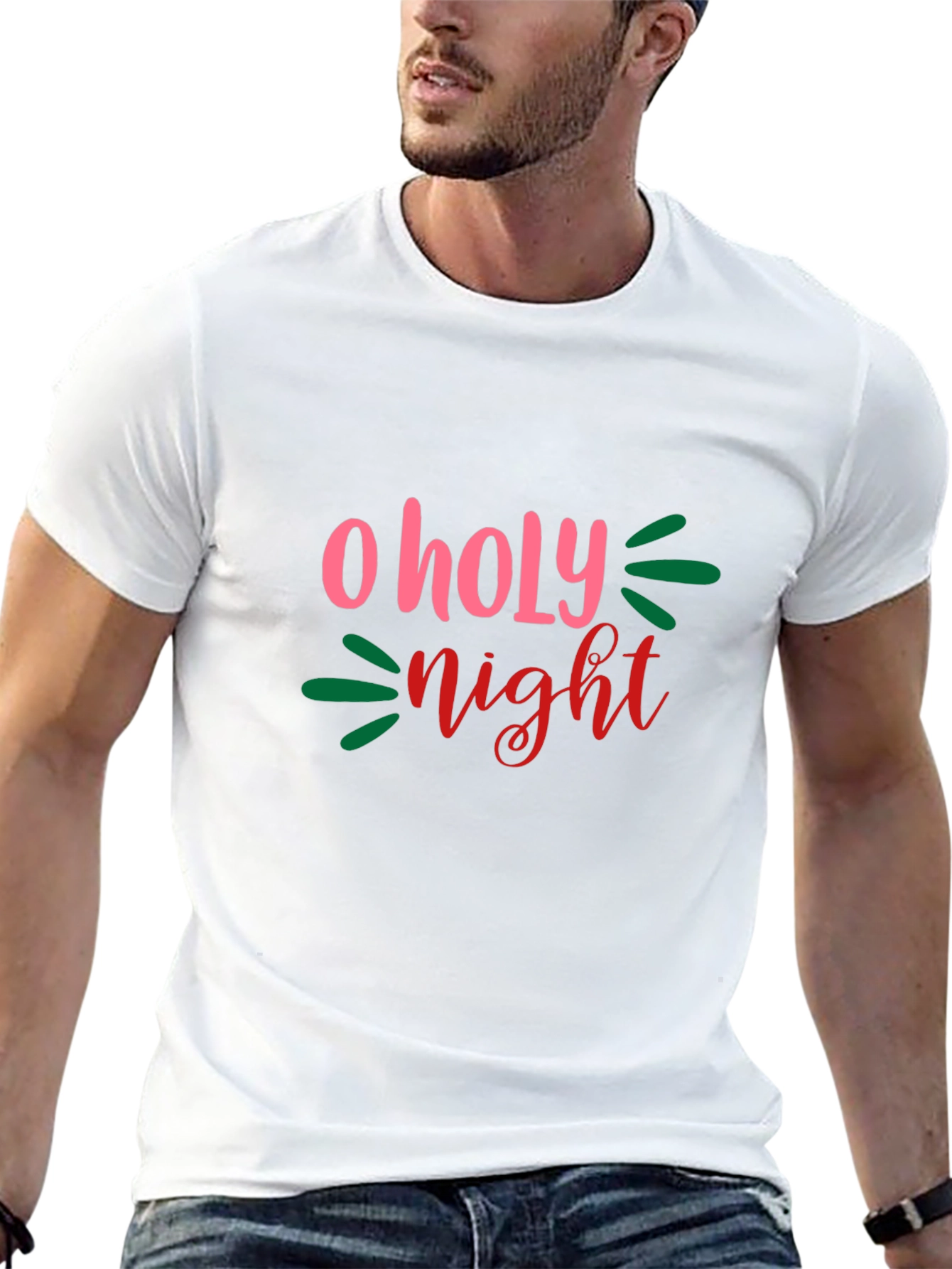 O Holy Night Graphic Tee - Black T-Shirt