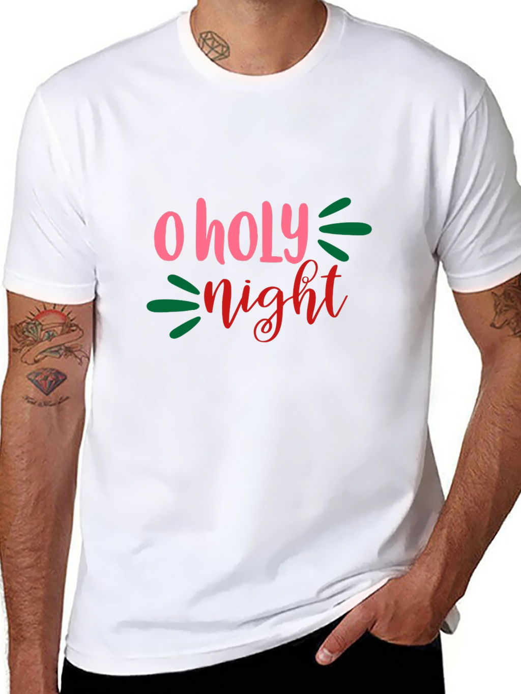 O Holy Night Graphic Tee - Black T-Shirt
