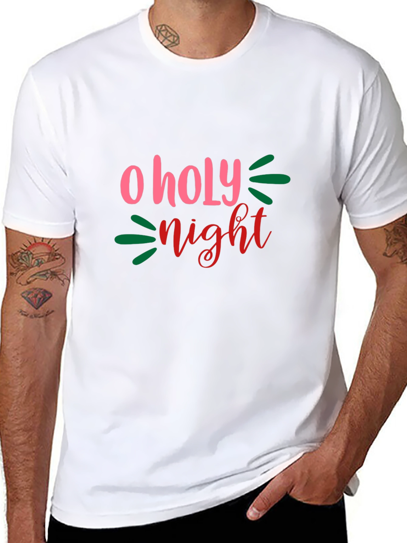 O Holy Night Graphic Tee - Black T-Shirt