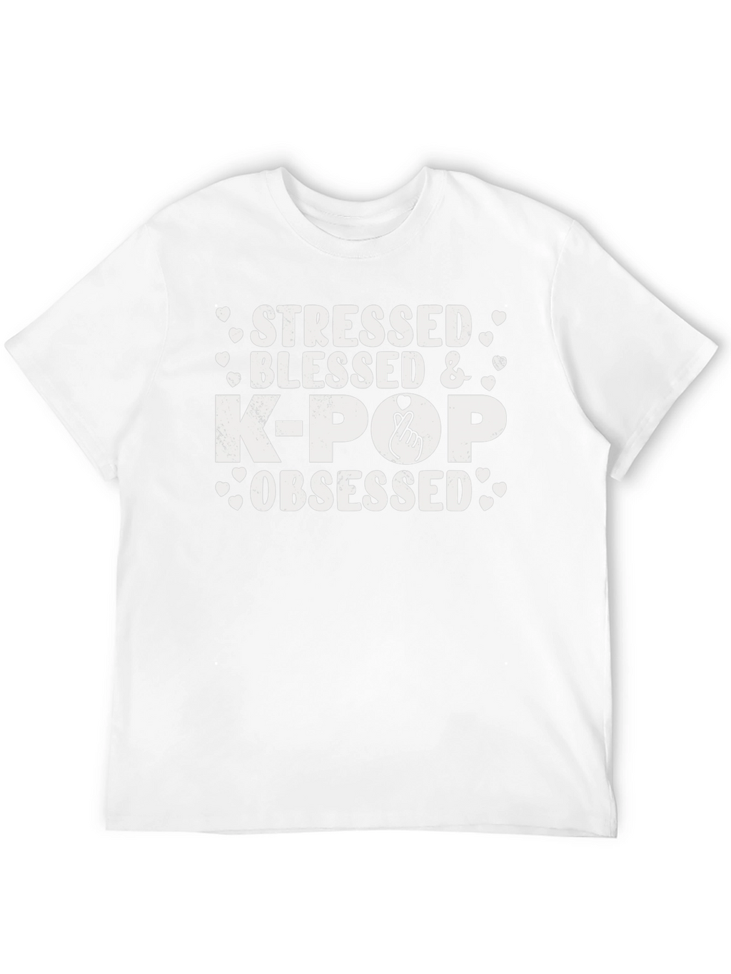 Stressed Blessed K-Pop Obsessed Graphic T-Shirt