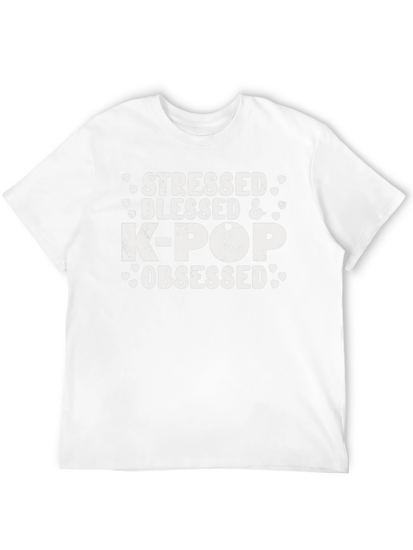 Stressed Blessed K-Pop Obsessed Graphic T-Shirt