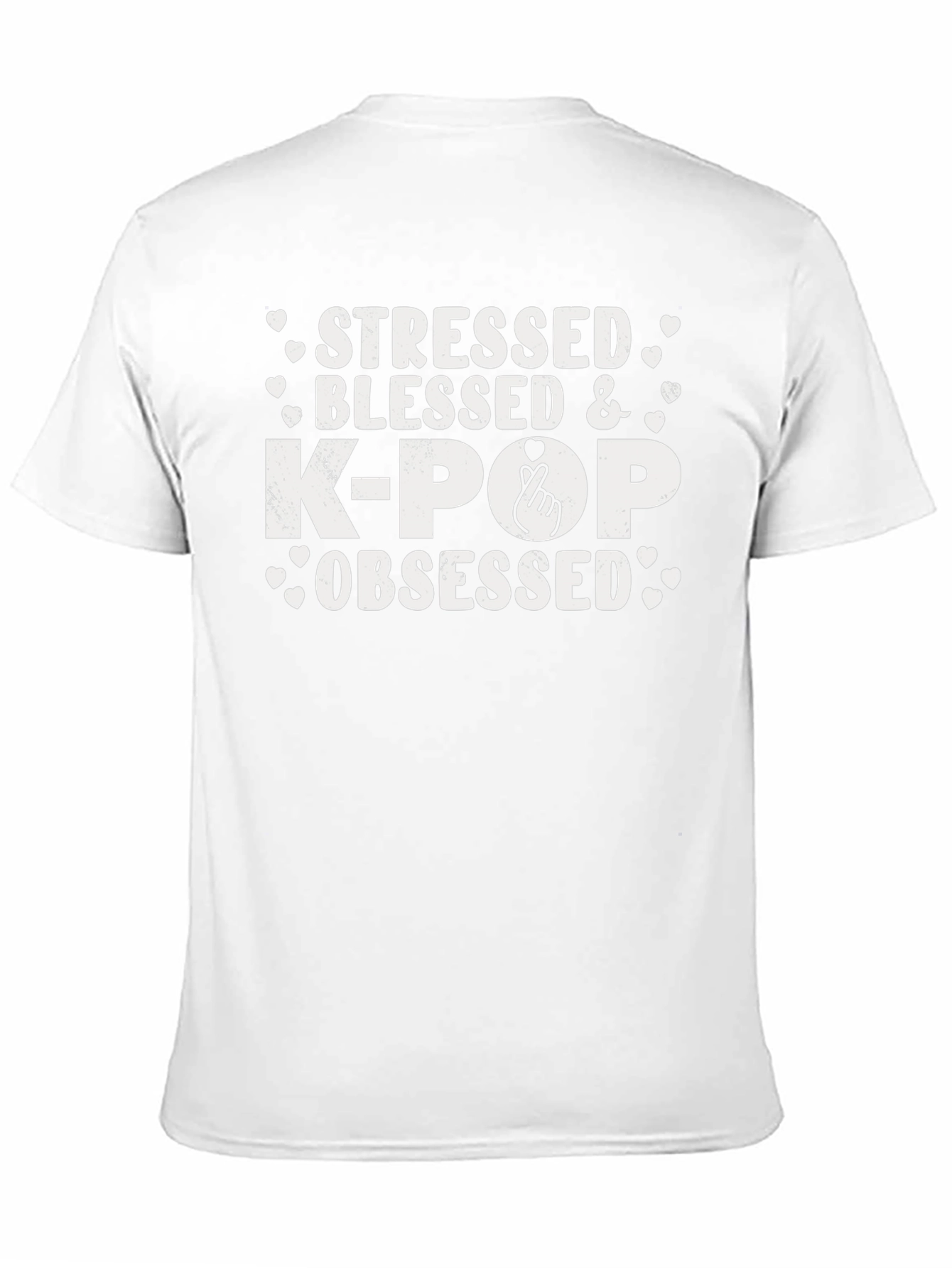 Stressed Blessed K-Pop Obsessed Graphic T-Shirt