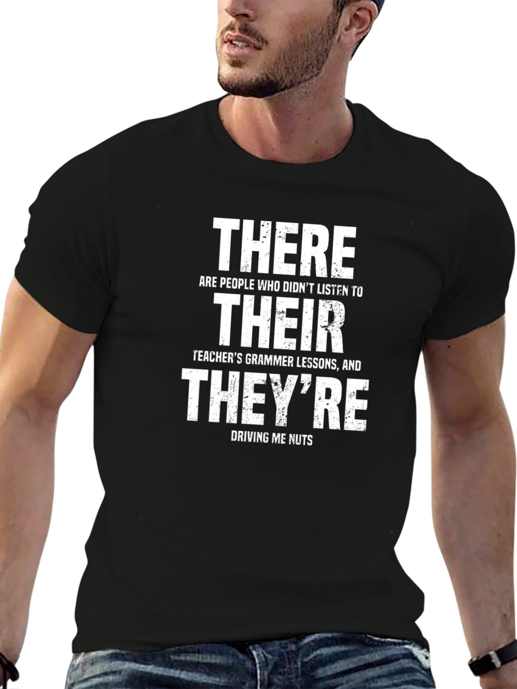 Grammar Humor T-Shirt: Their There Theyre