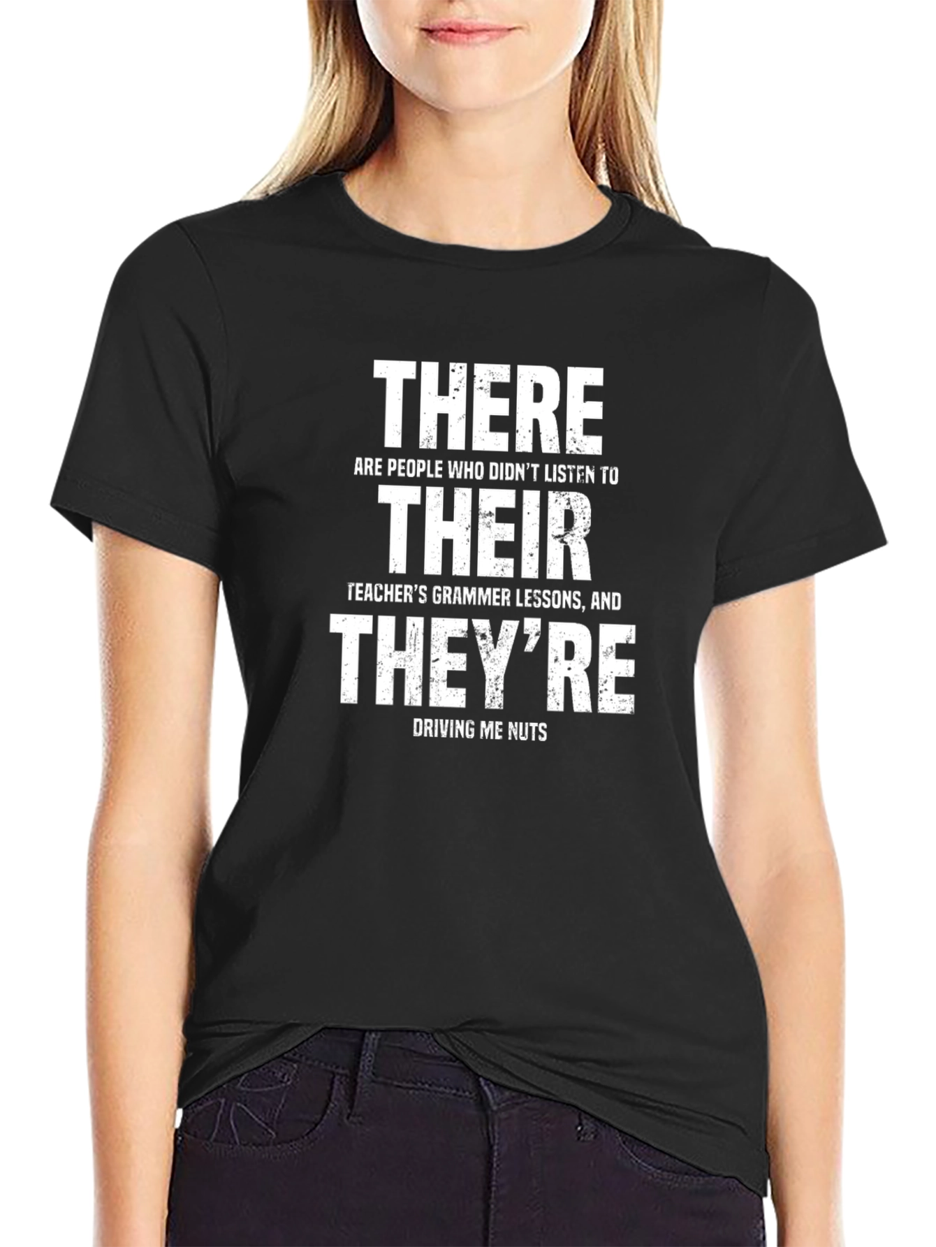 Grammar Humor T-Shirt: Their There Theyre
