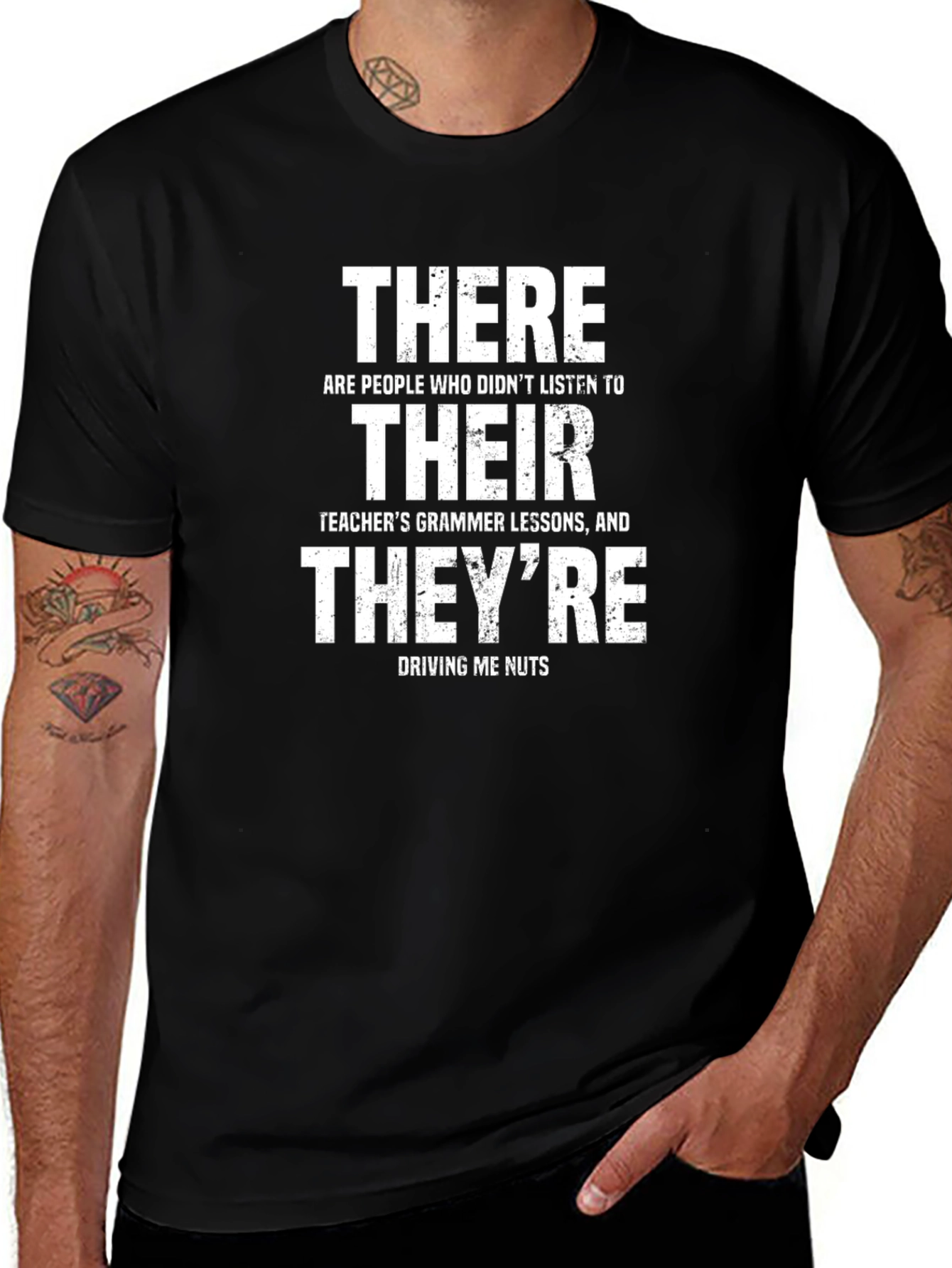 Grammar Humor T-Shirt: Their There Theyre