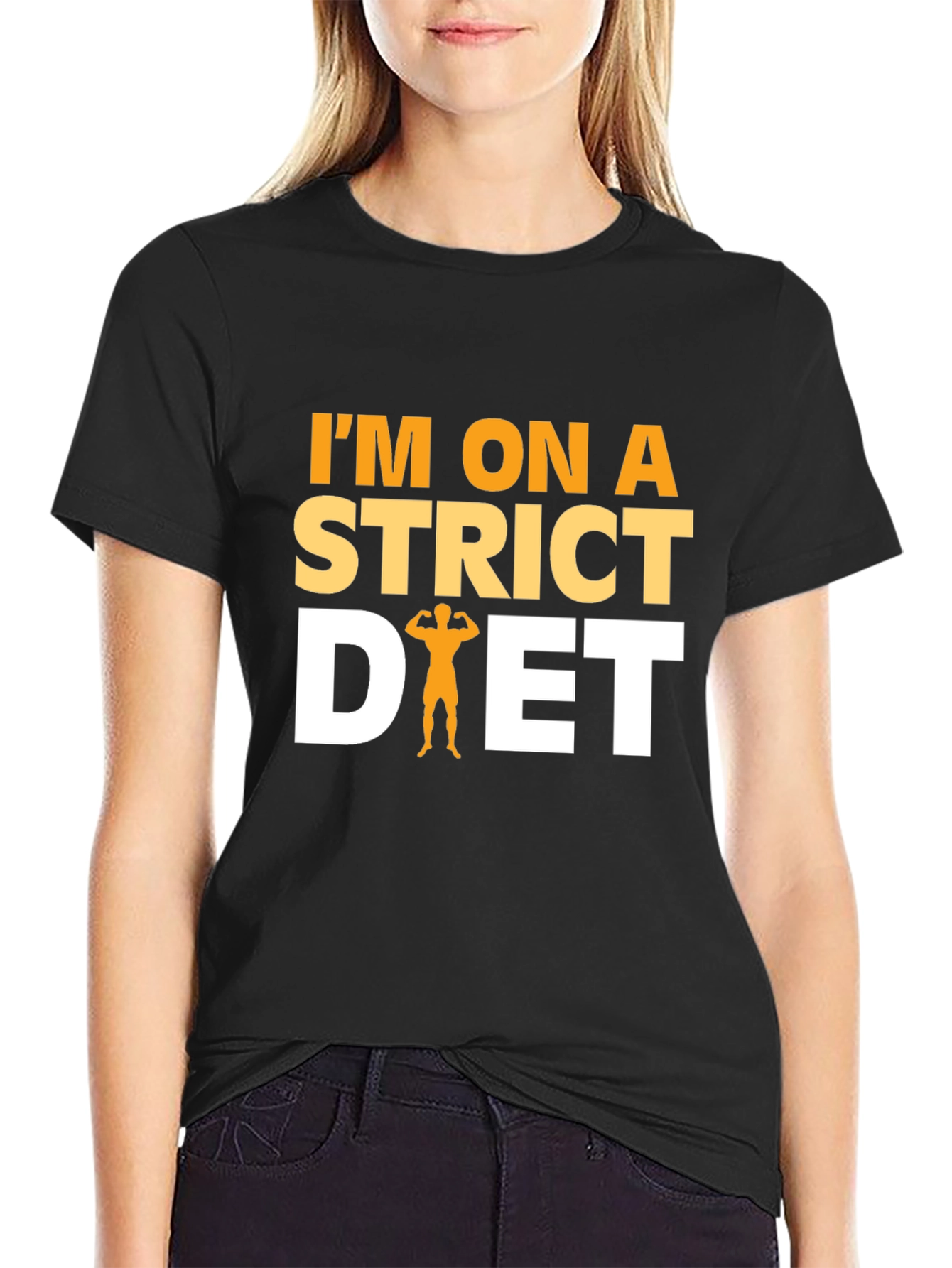 Im On a Strict Diet Funny Gym Workout T-Shirt