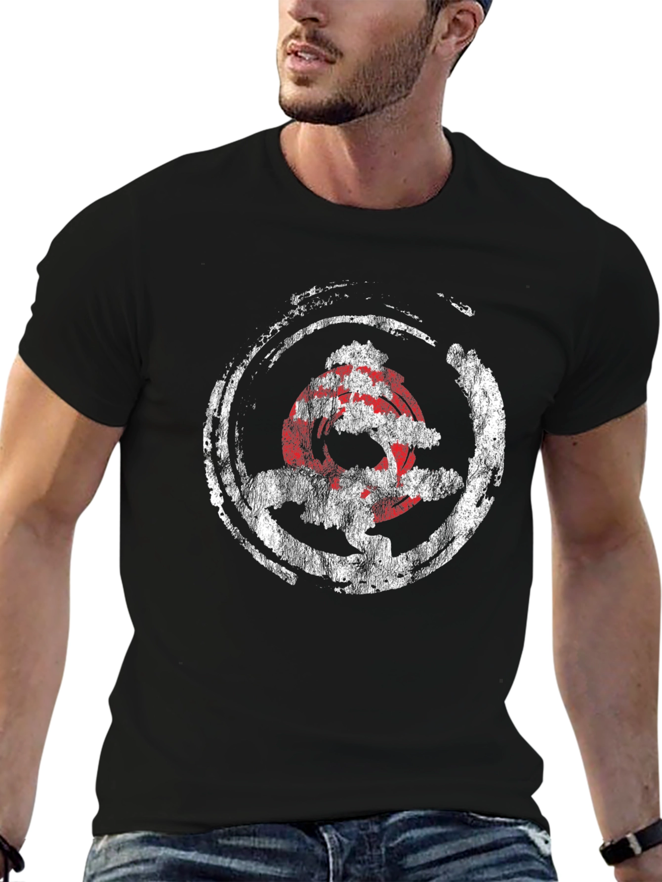 Bonsai Tree Graphic Tee - Distressed Japanese Style