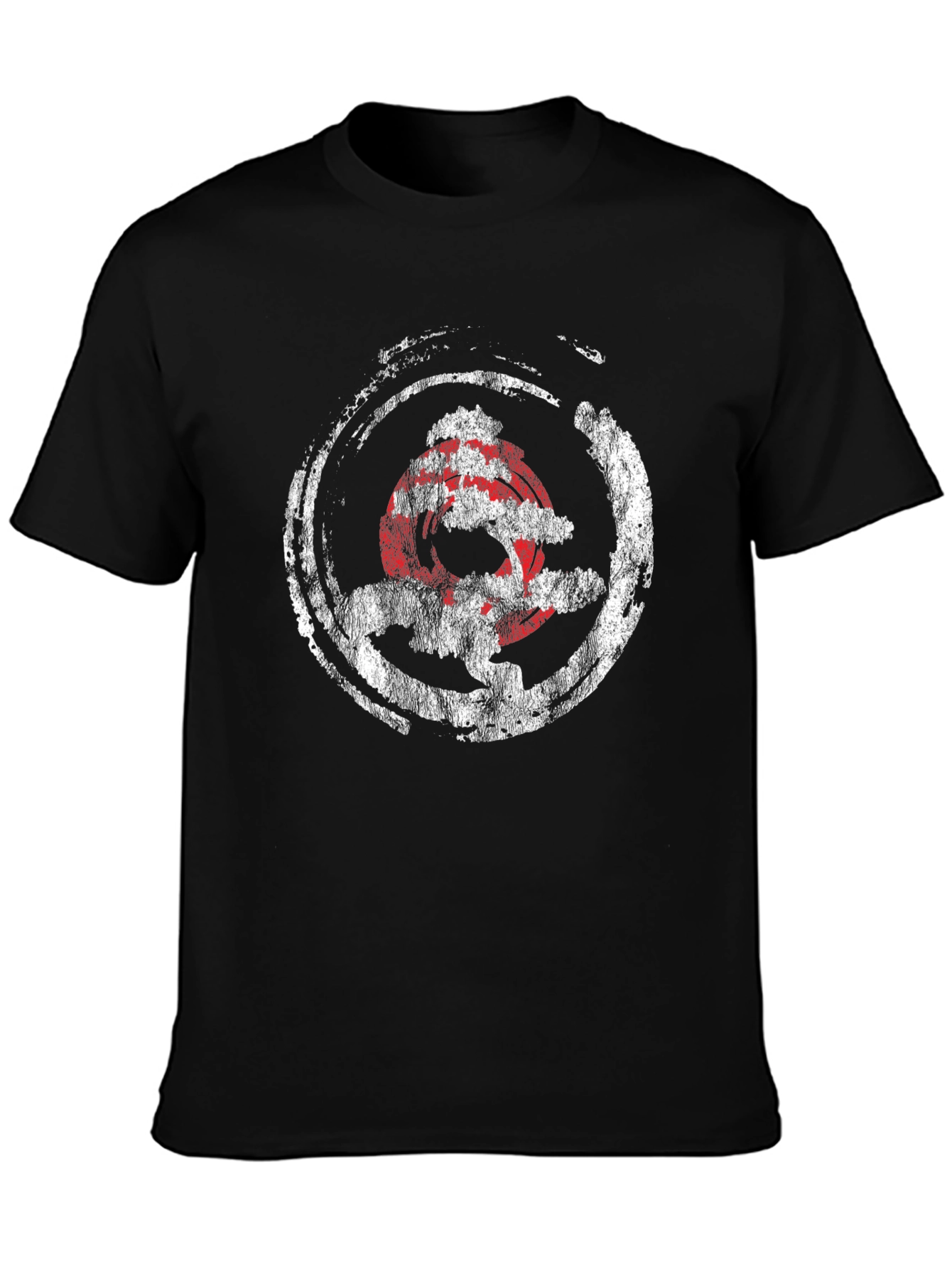 Bonsai Tree Graphic Tee - Distressed Japanese Style