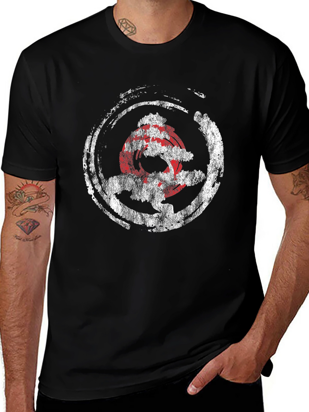 Bonsai Tree Graphic Tee - Distressed Japanese Style