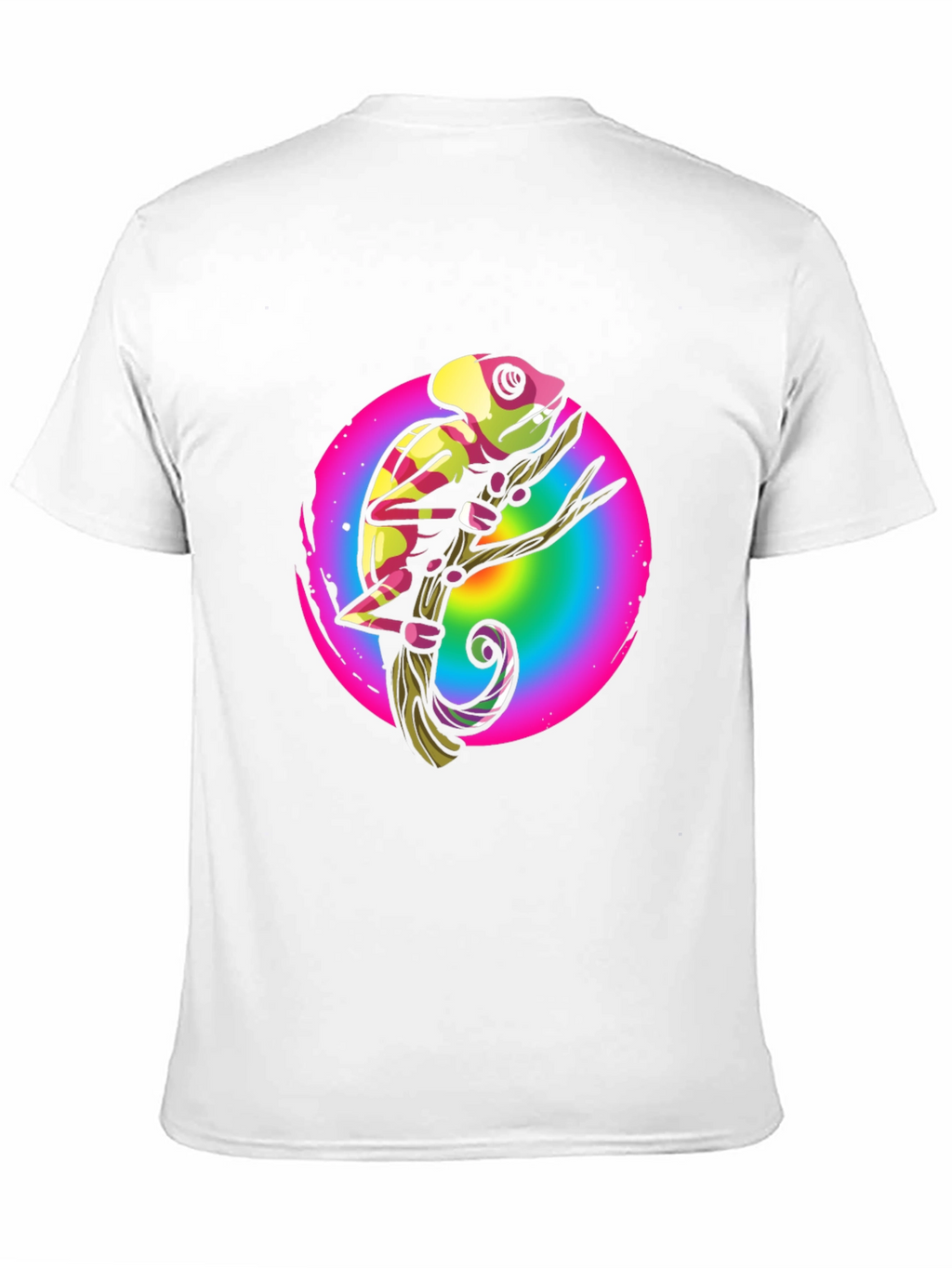 Rainbow Chameleon Graphic T-Shirt