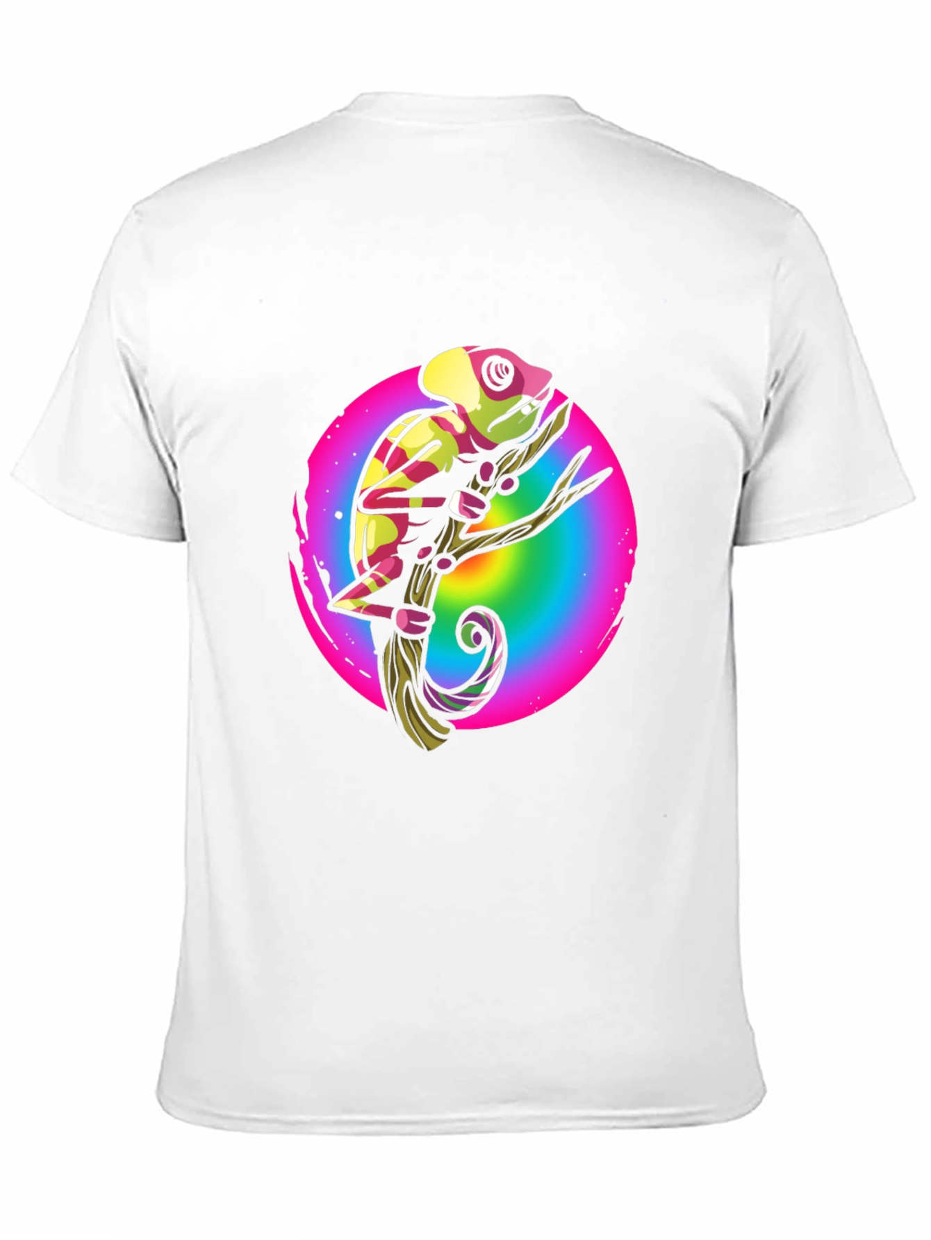 Rainbow Chameleon Graphic T-Shirt