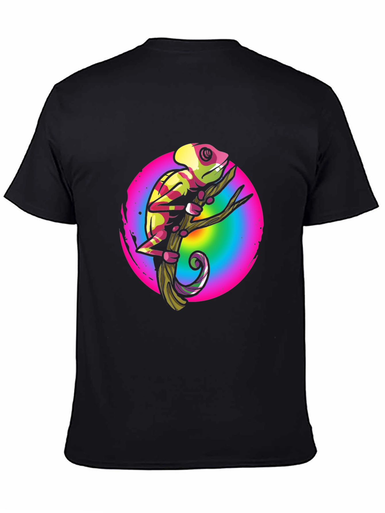Rainbow Chameleon Graphic T-Shirt
