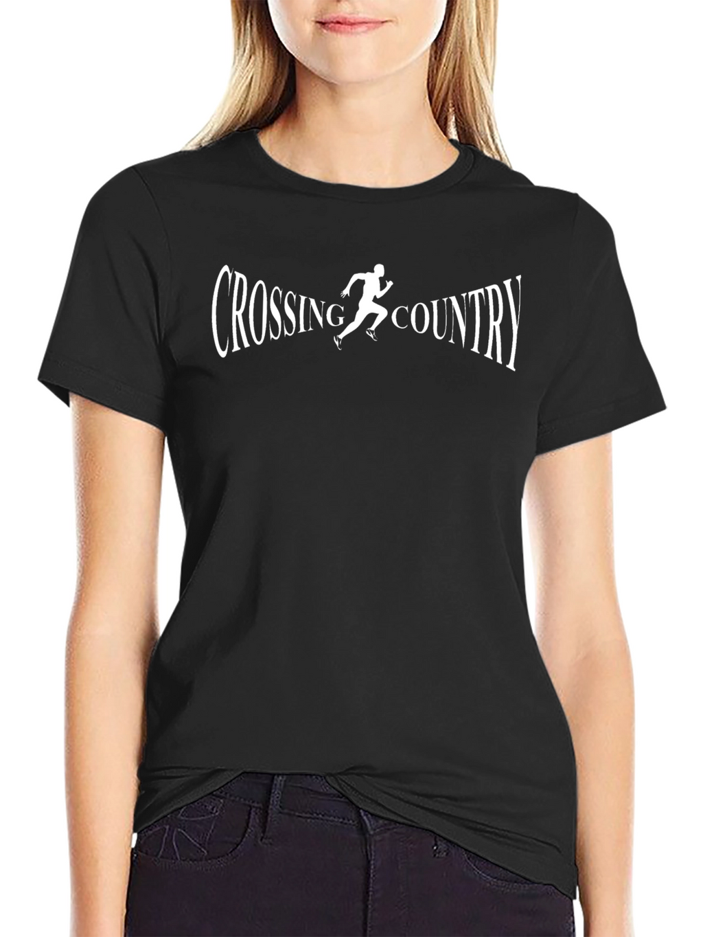 Cross Country Runner Black T-Shirt