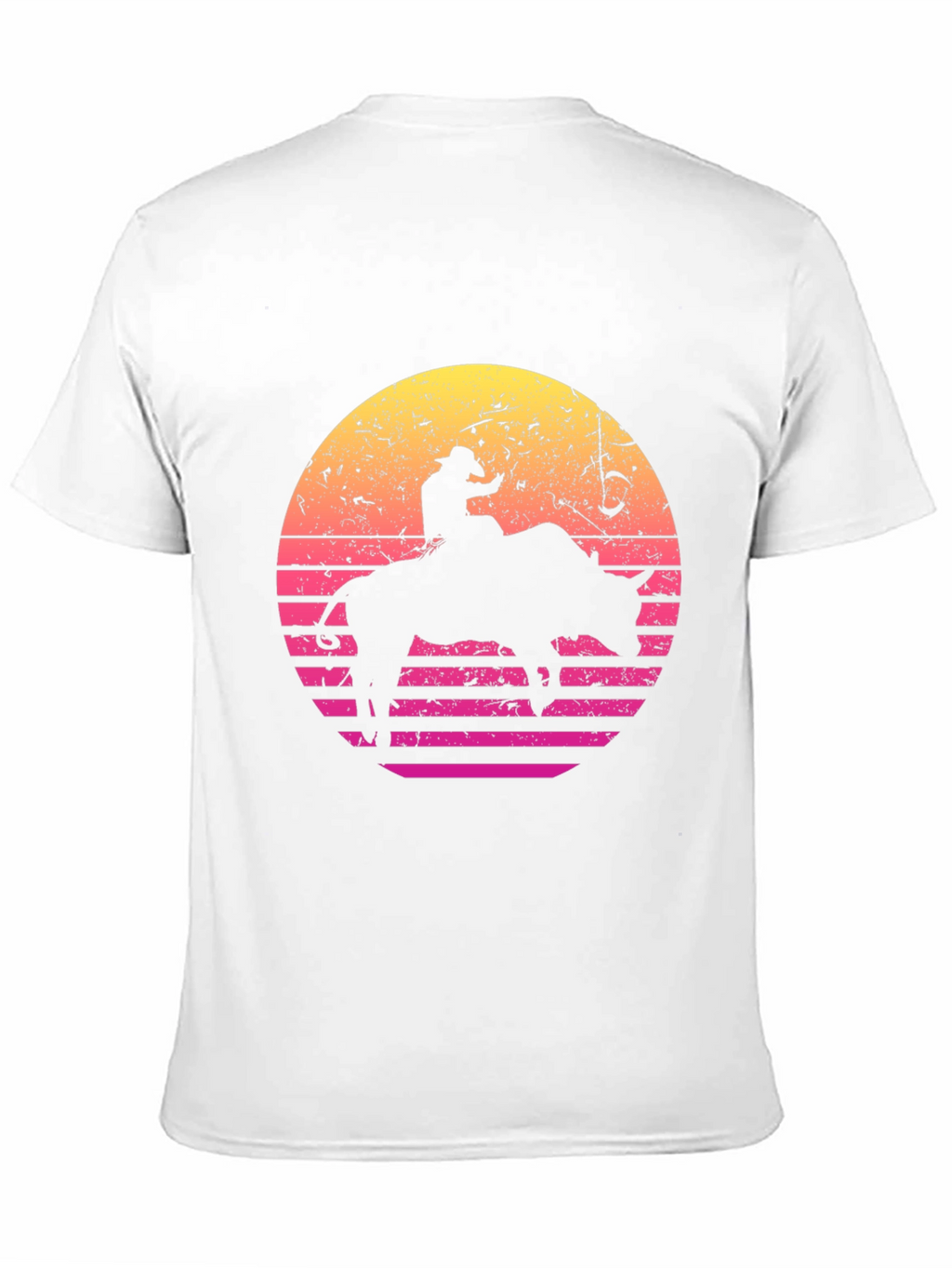 Retro Rodeo Bull Rider Graphic T-Shirt
