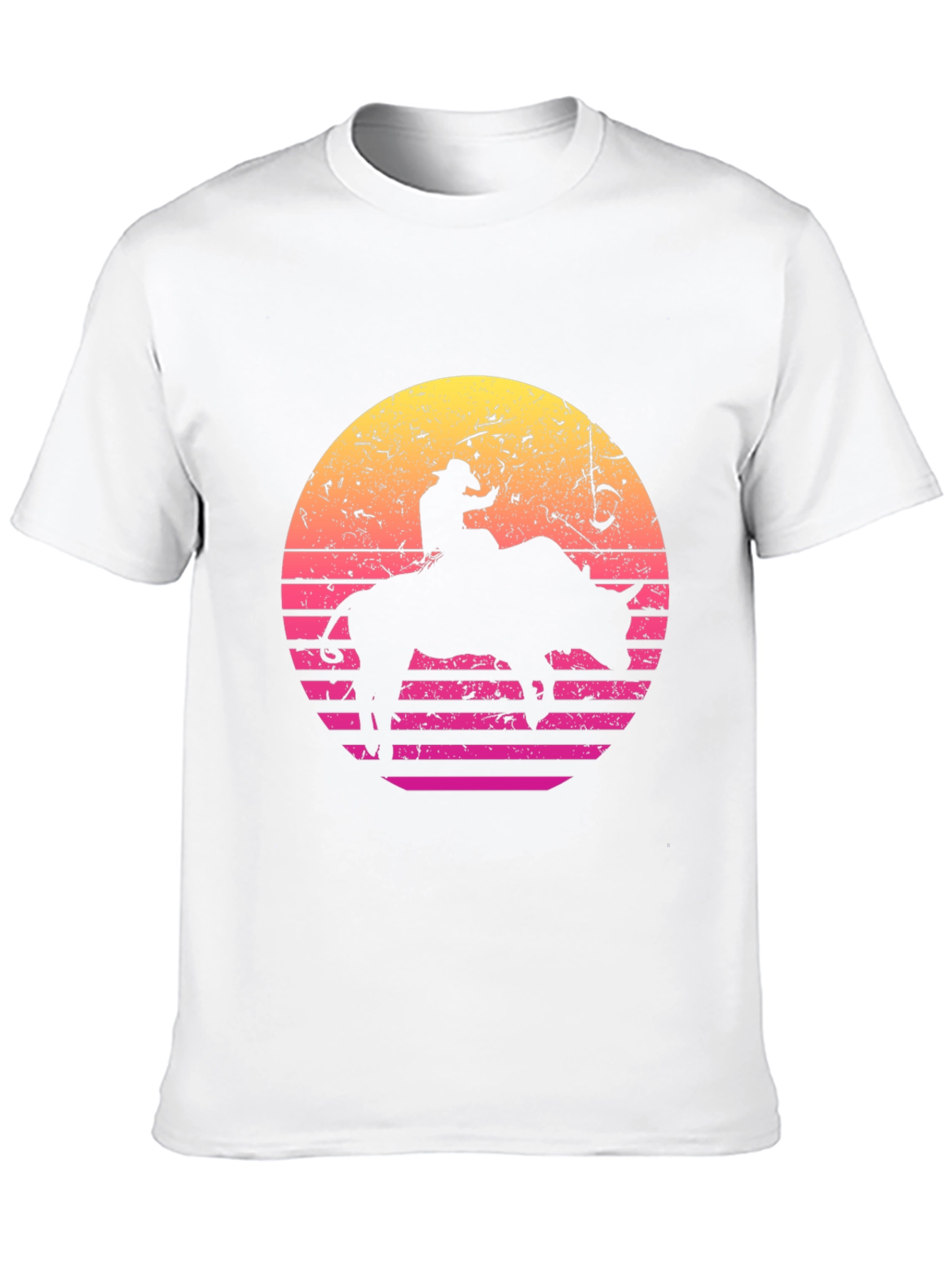 Retro Rodeo Bull Rider Graphic T-Shirt