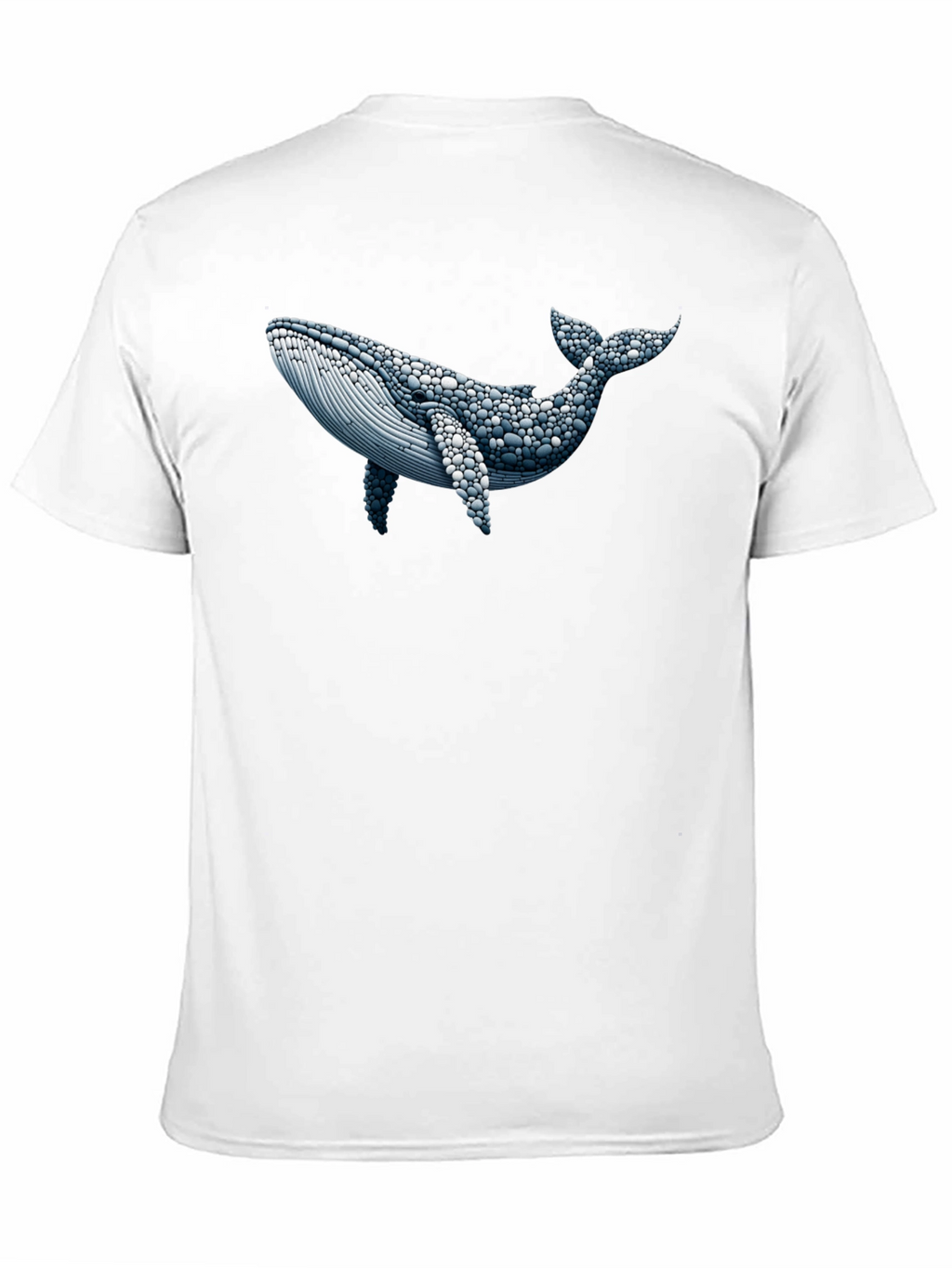 Whale Graphic Print Black T-Shirt