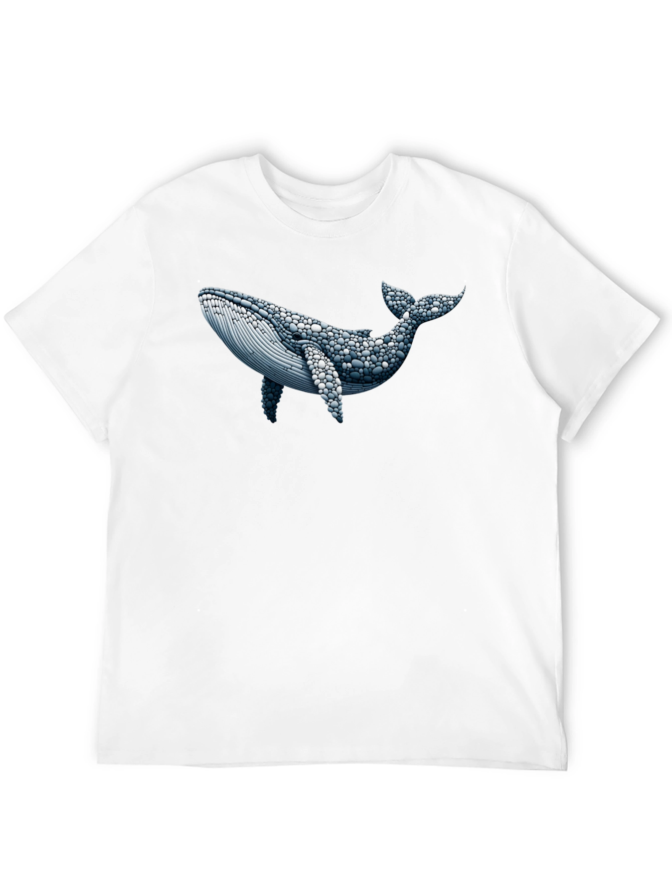 Whale Graphic Print Black T-Shirt