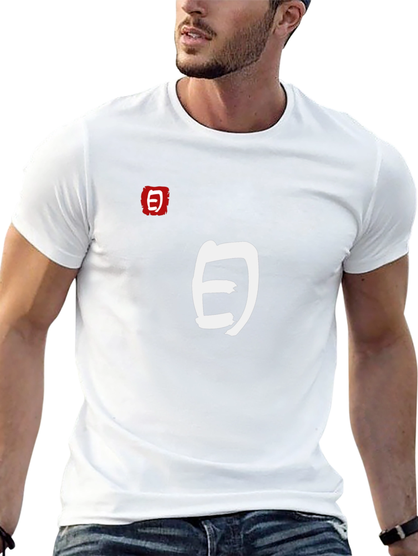 Japanese Symbol Graphic Tee - Stylish & Unique