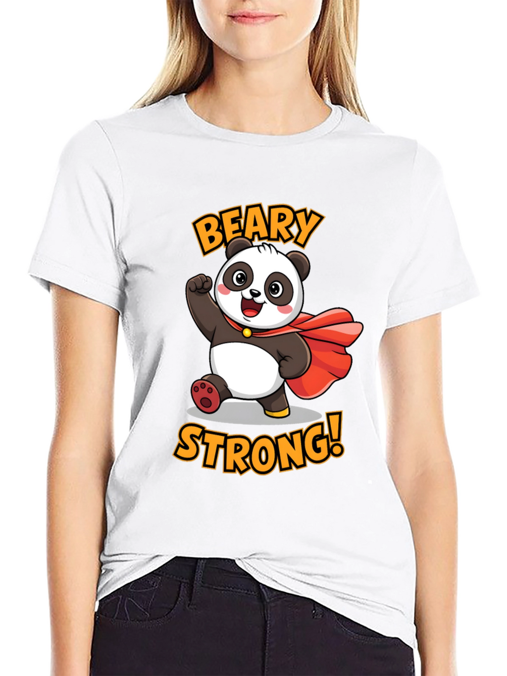 Beary Strong Panda Graphic Tee
