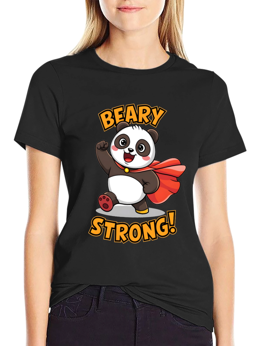 Beary Strong Panda Graphic Tee