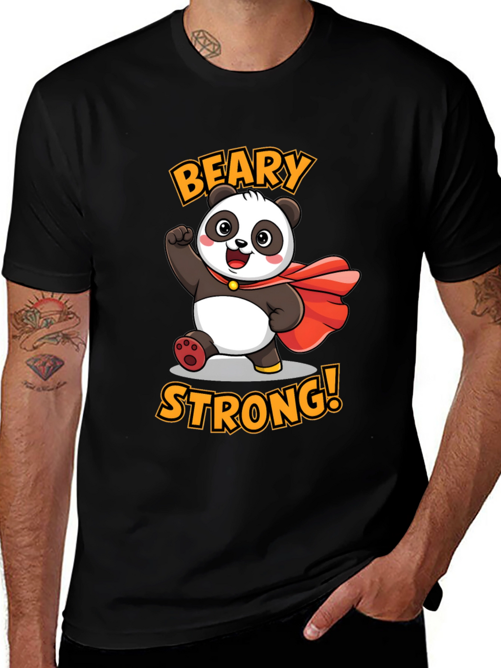 Beary Strong Panda Graphic Tee