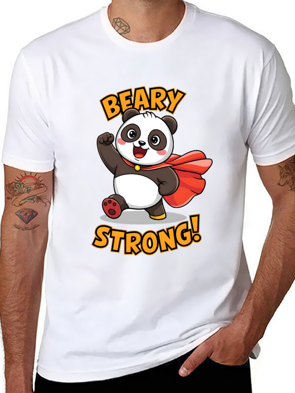 Beary Strong Panda Graphic Tee