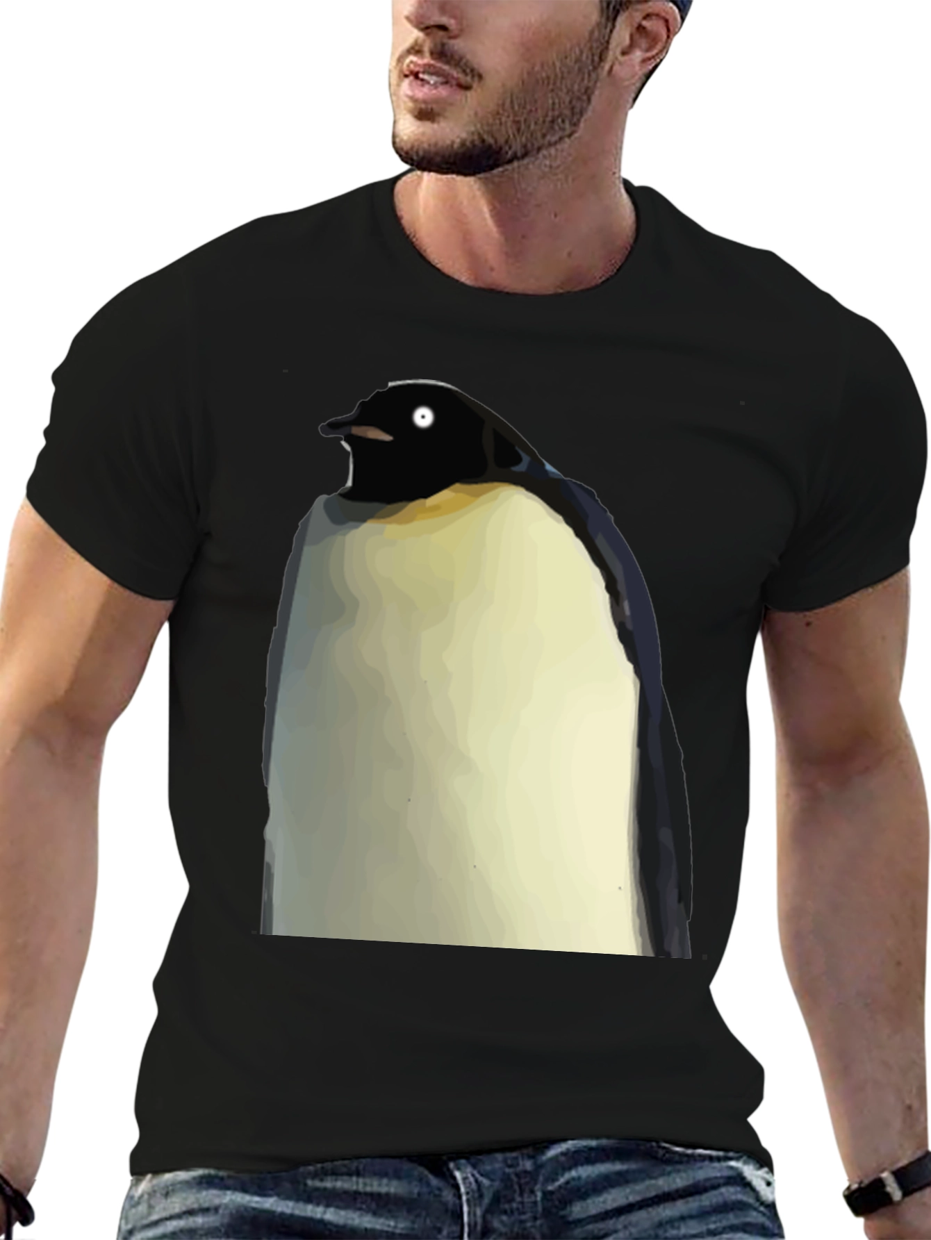Penguin Graphic Tee - Mens Black T-Shirt
