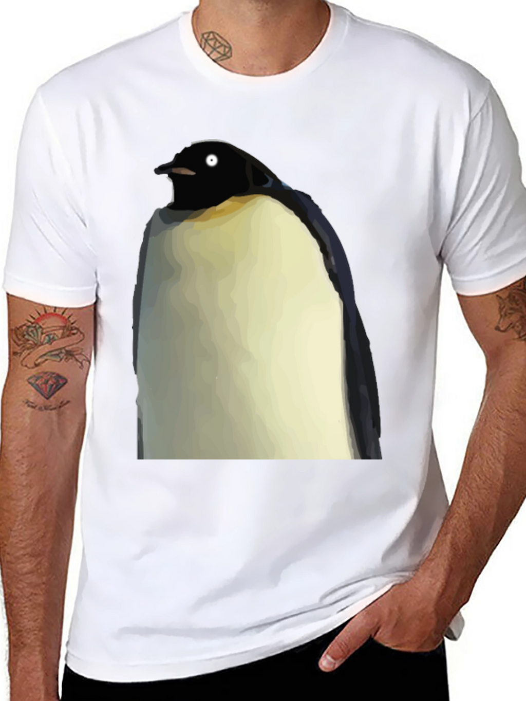 Penguin Graphic Tee - Mens Black T-Shirt