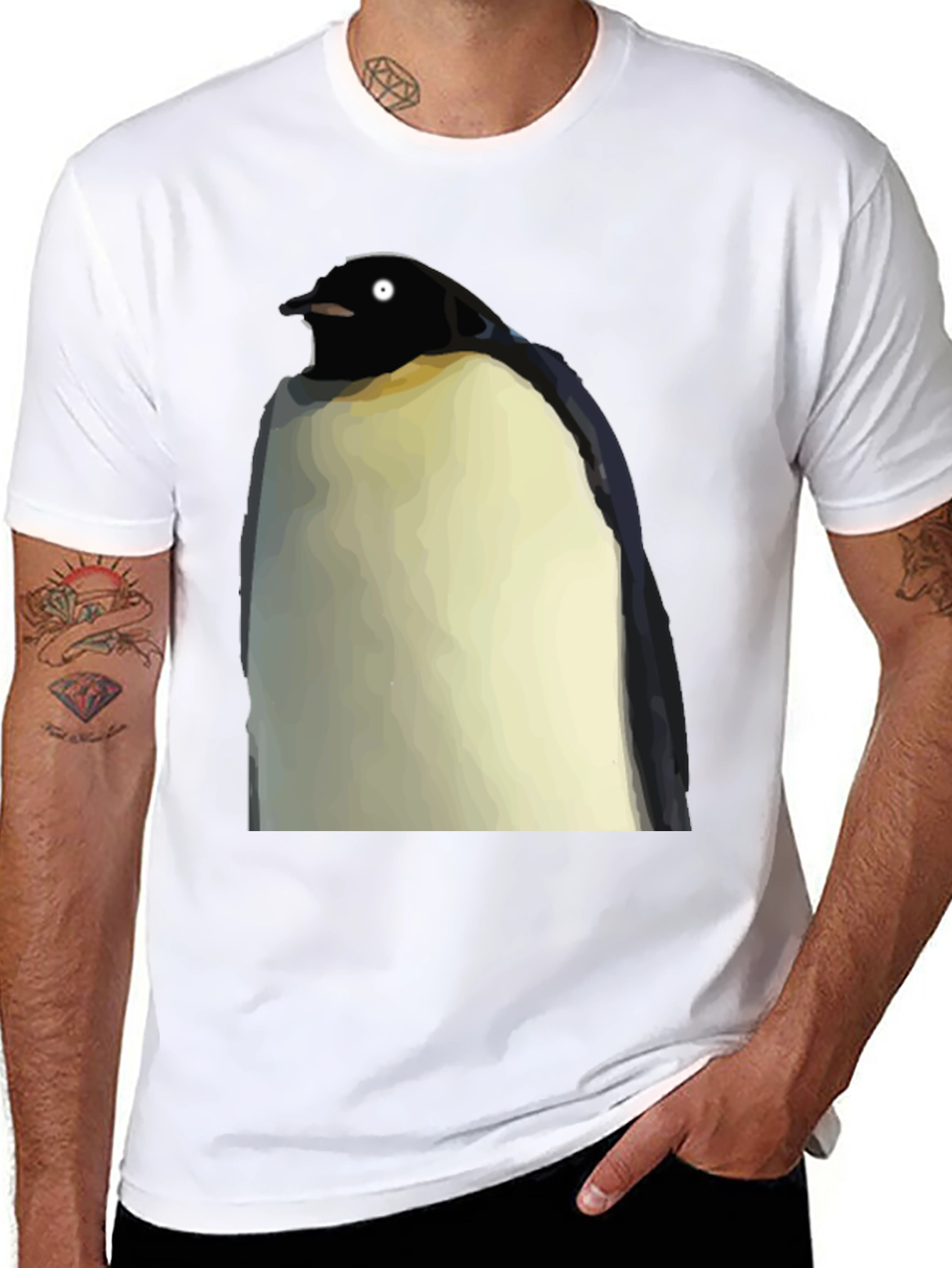 Penguin Graphic Tee - Mens Black T-Shirt