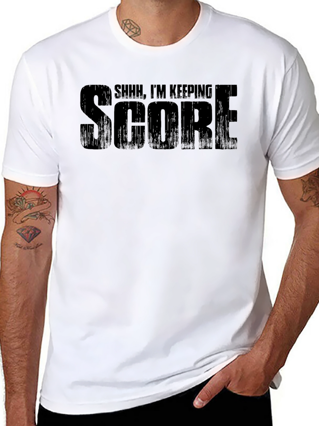 Shhh Im Keeping Score Graphic Tee