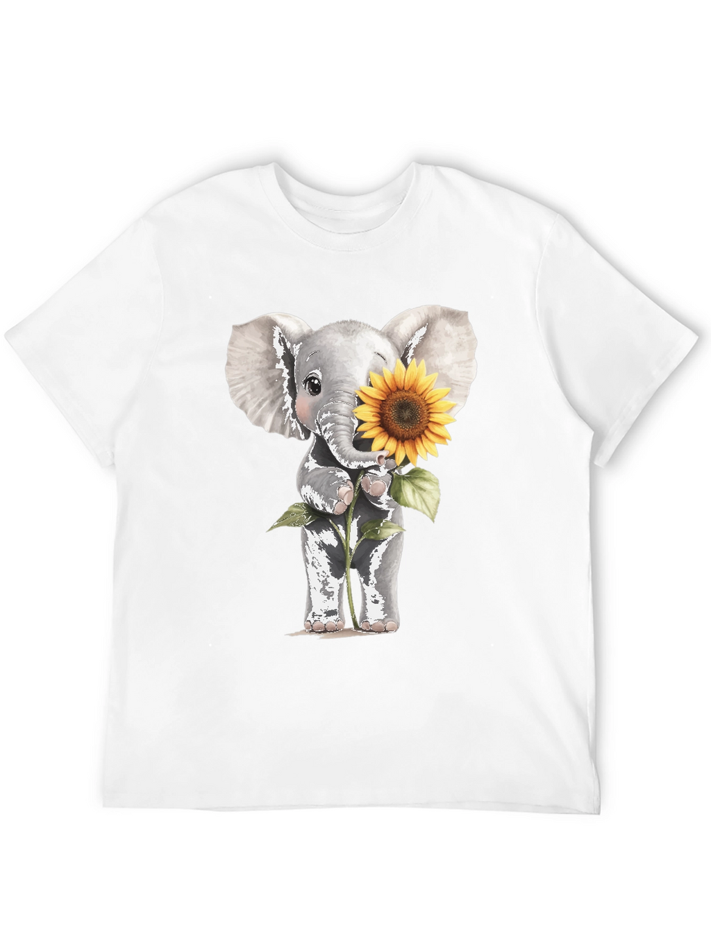 Elephant & Sunflower Graphic Tee