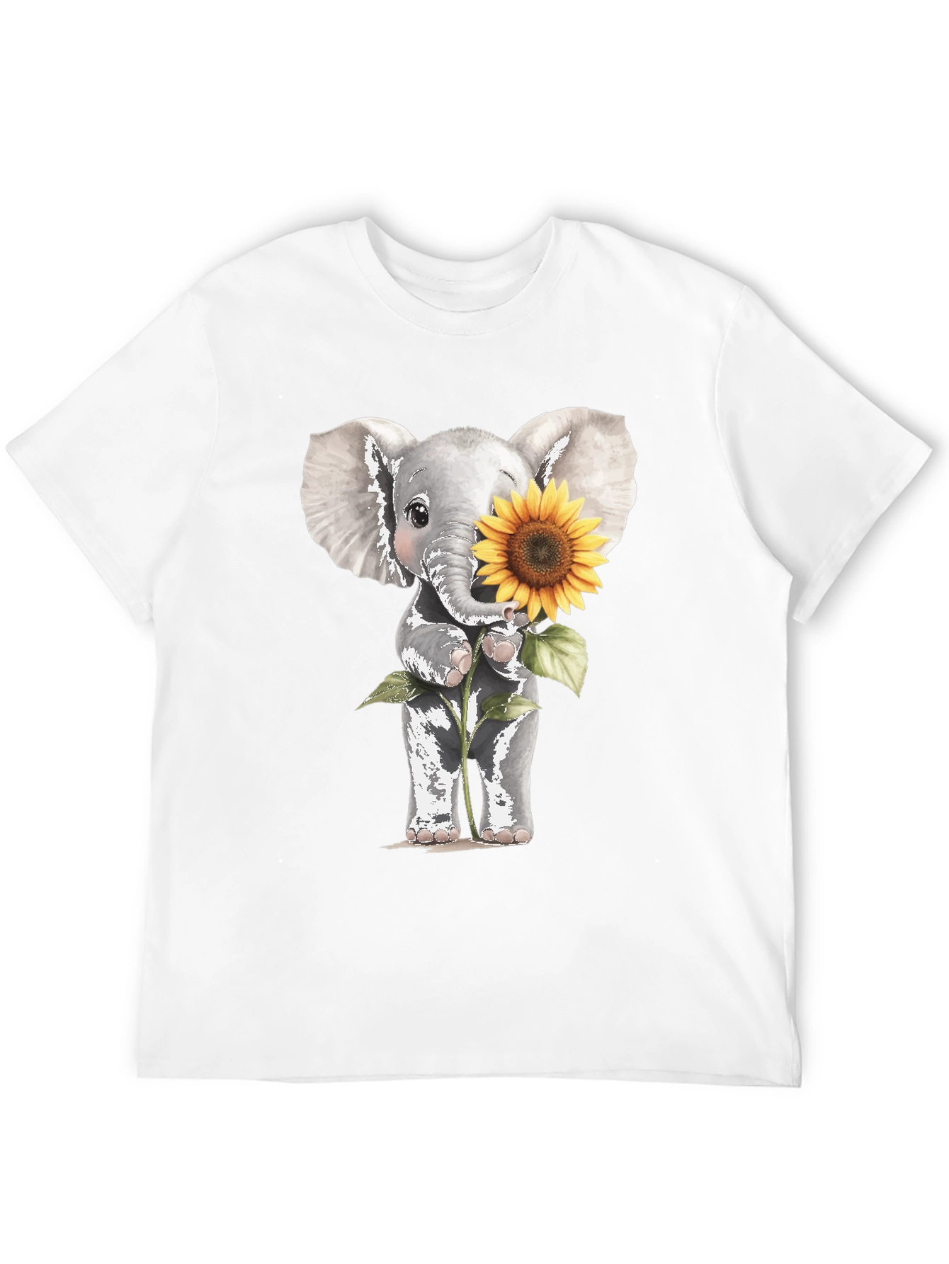Elephant & Sunflower Graphic Tee