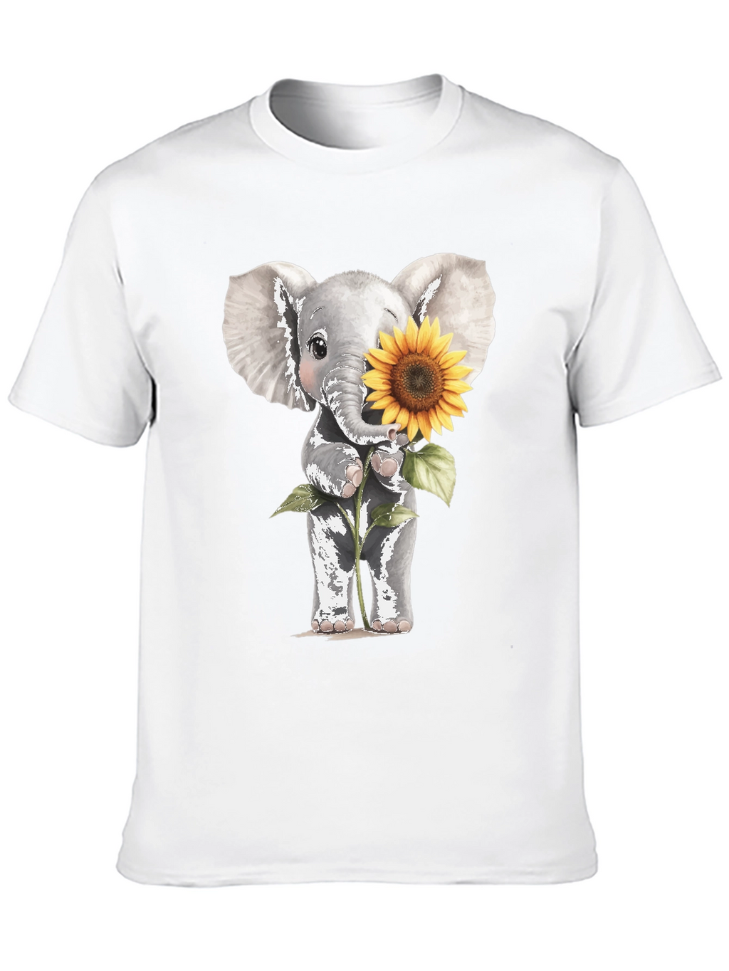 Elephant & Sunflower Graphic Tee