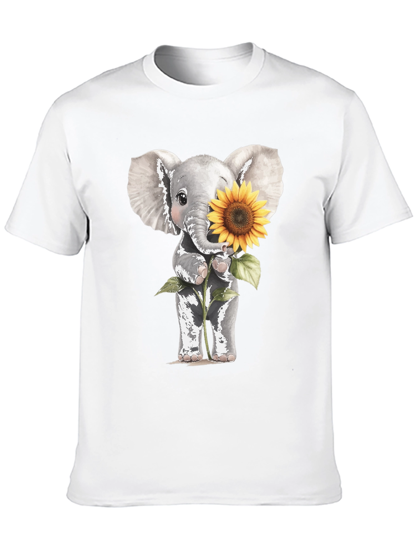 Elephant & Sunflower Graphic Tee