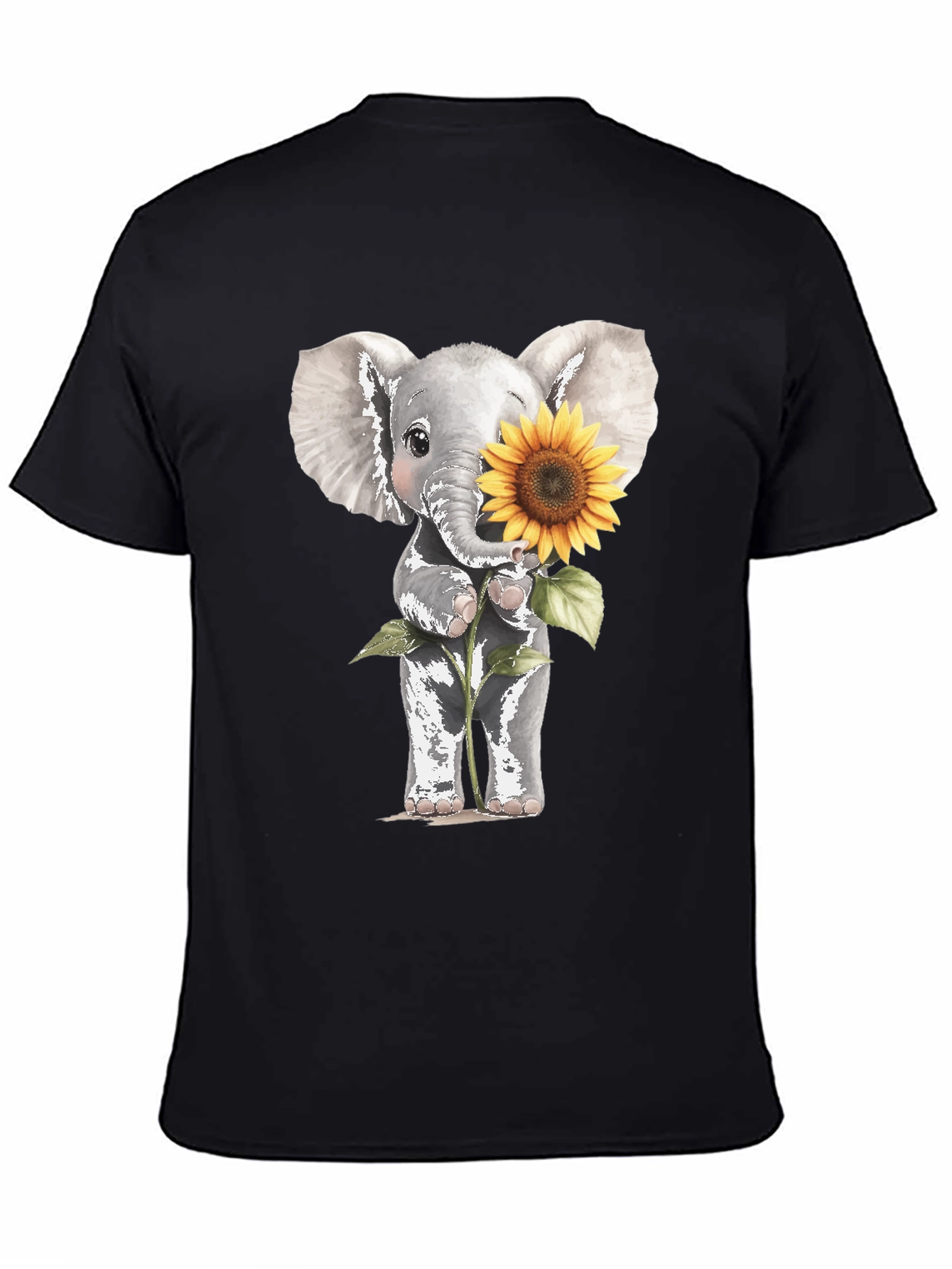 Elephant & Sunflower Graphic Tee