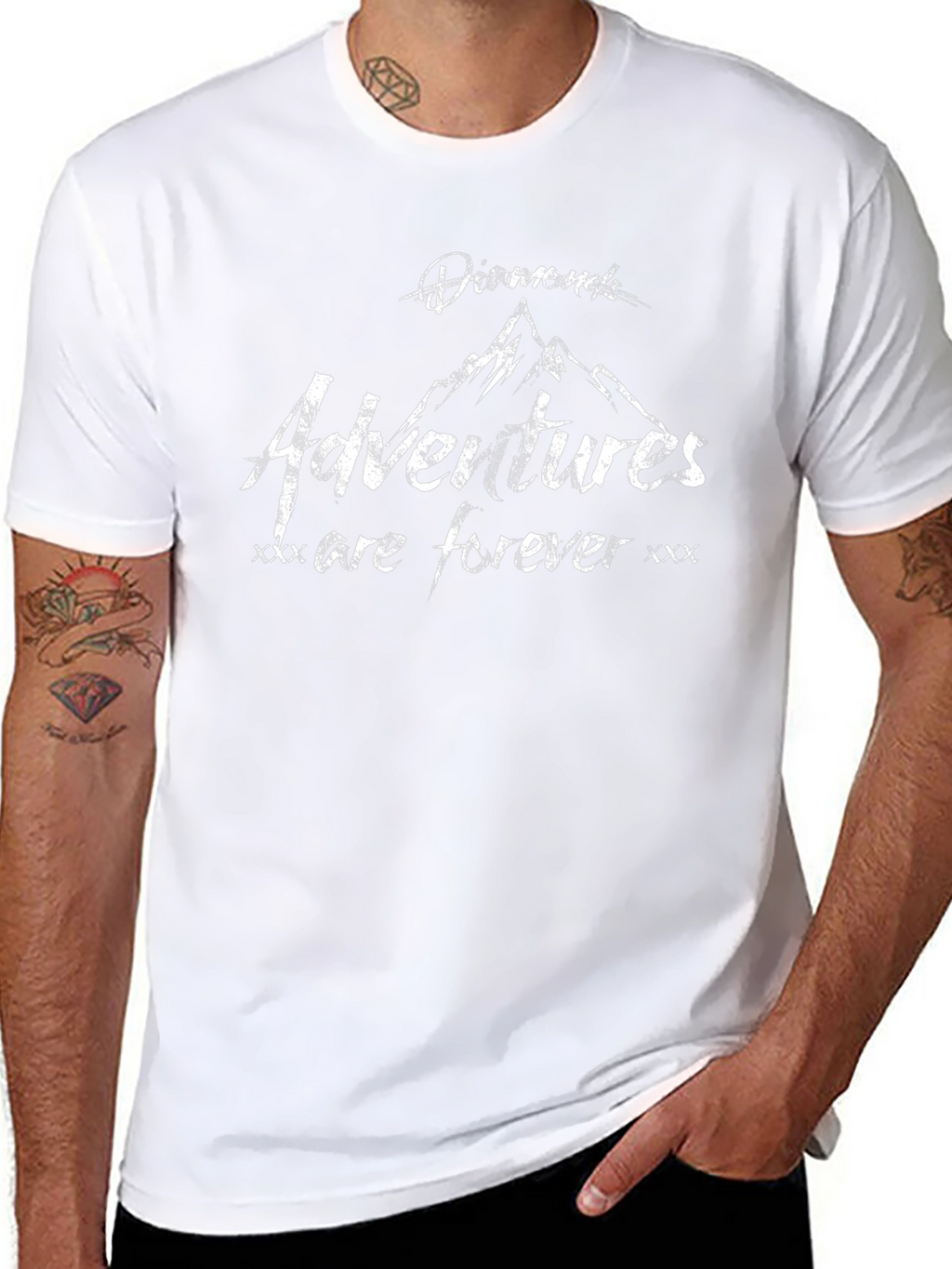 Diamonds Adventures Forever Black T-Shirt