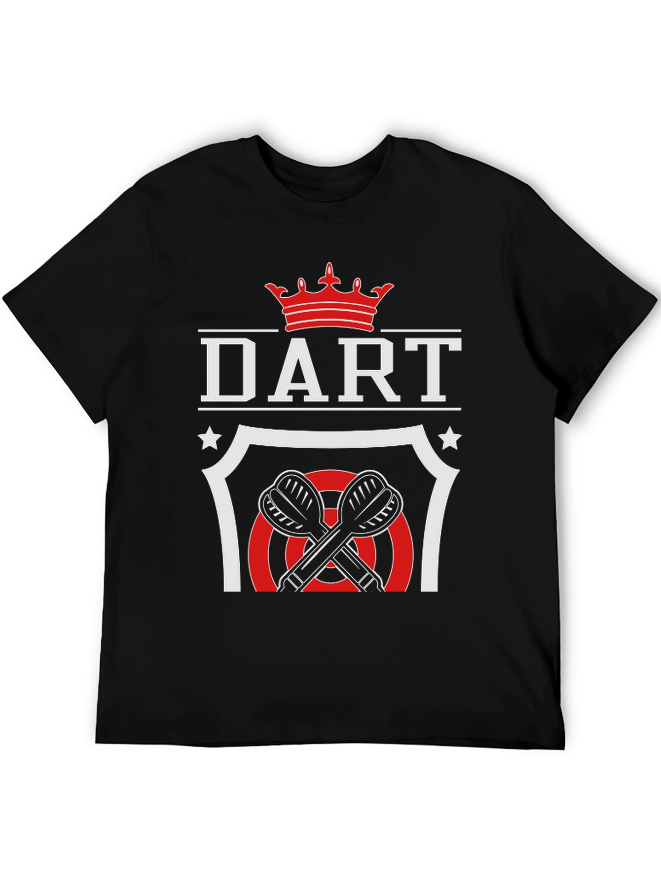 Dart Crown T-Shirt - Black Graphic Tee