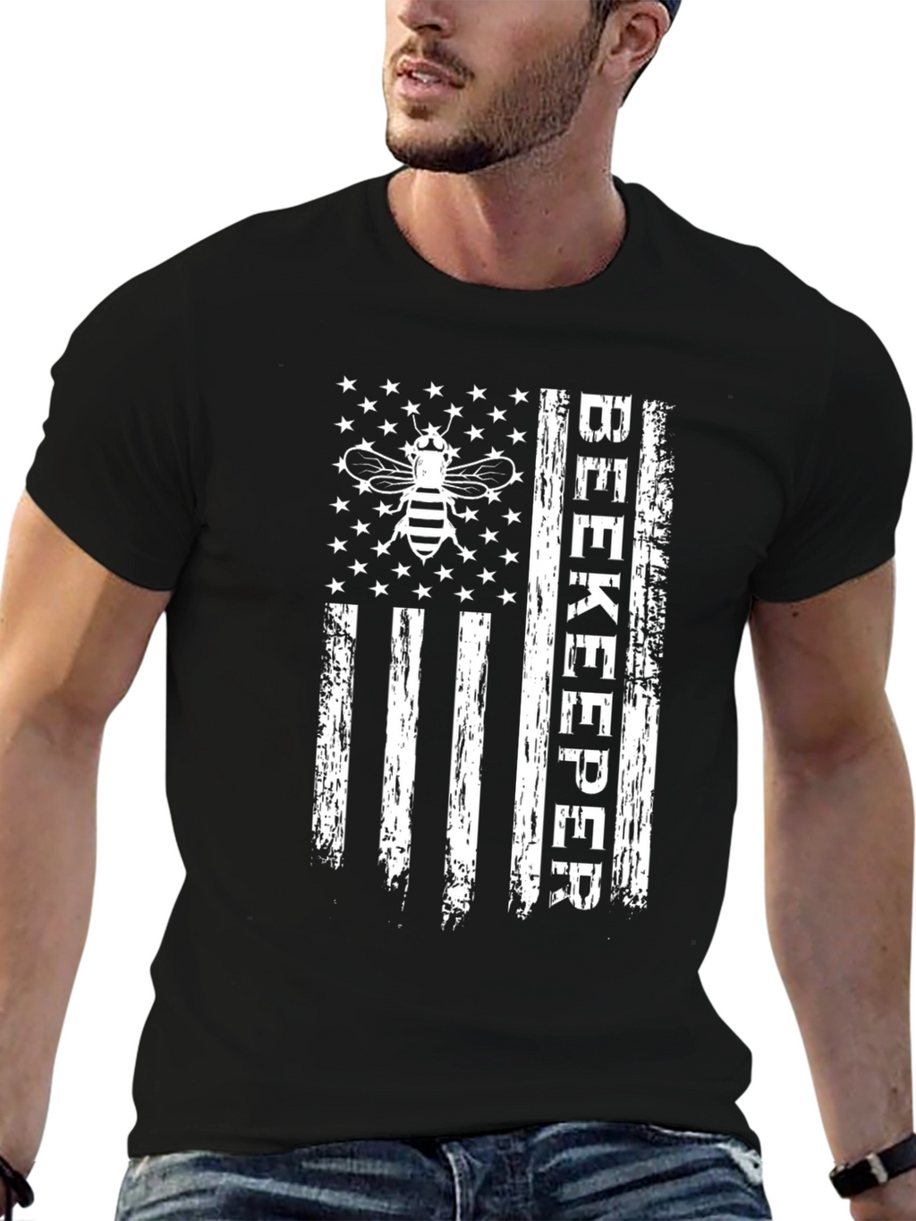 Beekeeper US Flag Graphic T-Shirt