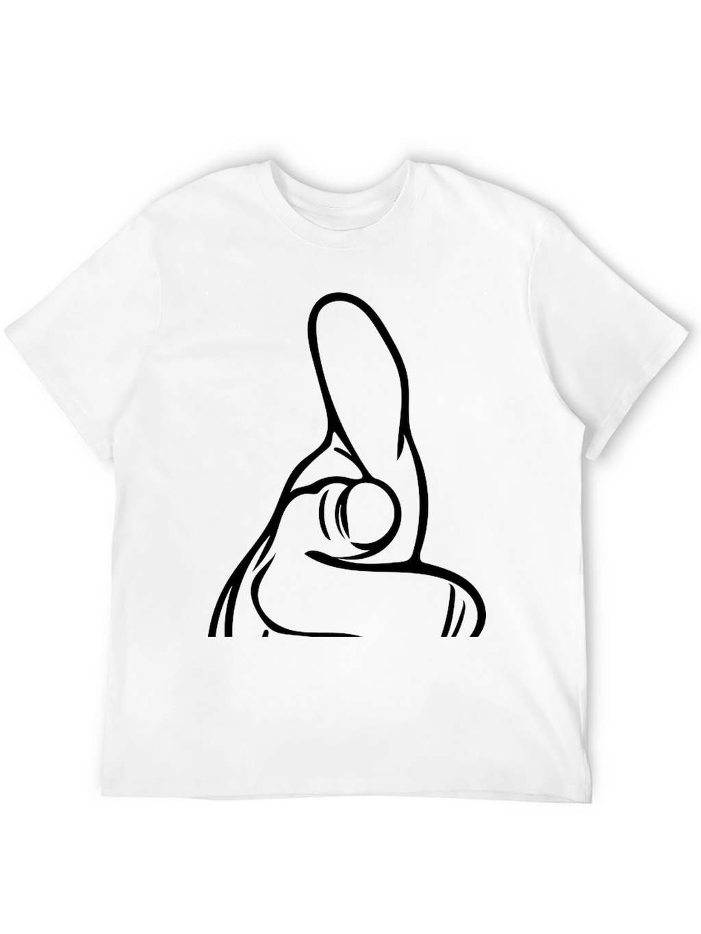 Pointing Finger Graphic Black T-Shirt